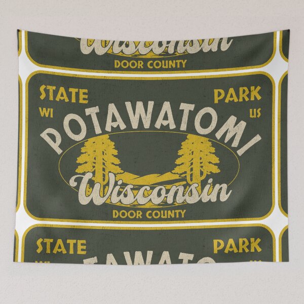 Item preview, Potawatomi State Park, Door County, Wisconsin, badge design designed and sold by Wanderful-roads.