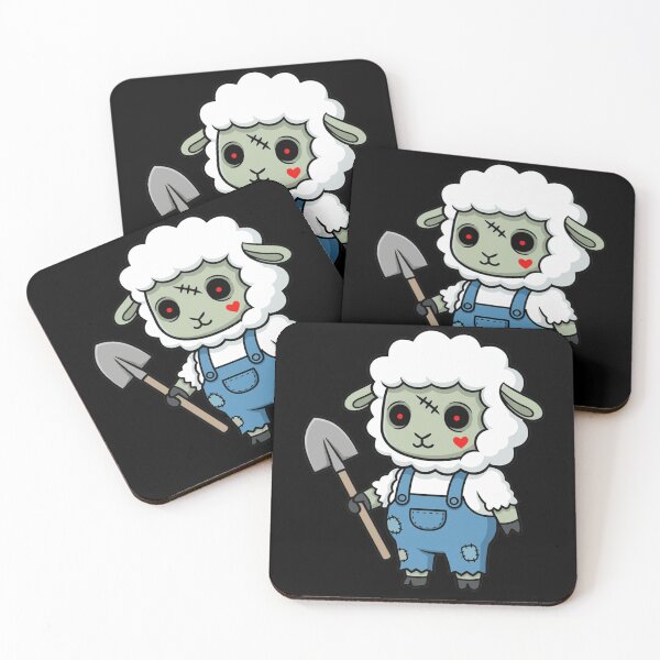 Item preview, Creepy Cute Zombie Sheep with Shovel designed and sold by k3rstman1.
