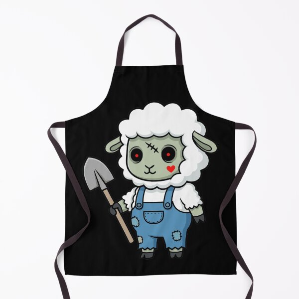 Item preview, Creepy Cute Zombie Sheep with Shovel designed and sold by k3rstman1.