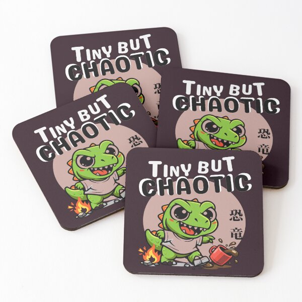 Item preview, Tiny But Chaotic Dinosaur Cute Kawaii Dino Meme Funny Chaos Energy Shirt designed and sold by HOUSE OF TIST.