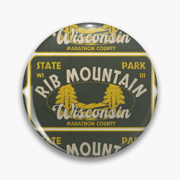 Item preview, Rib Mountain State Park, Marathon County, Wisconsin, badge design designed and sold by Wanderful-roads.