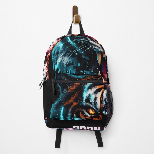 Item preview, Cyberpunk Tiger Glitch Art Born Glitched Neon T-Shirt designed and sold by etuvibes.