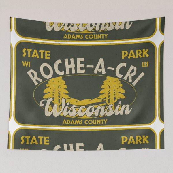 Item preview, Roche-a-Cri State Park, Adams County, Wisconsin, badge design designed and sold by Wanderful-roads.