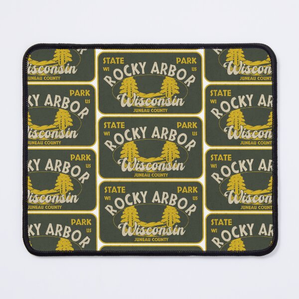 Item preview, Rocky Arbor State Park, Juneau County, Wisconsin, badge design designed and sold by Wanderful-roads.