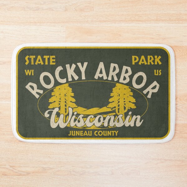 Item preview, Rocky Arbor State Park, Juneau County, Wisconsin, badge design designed and sold by Wanderful-roads.
