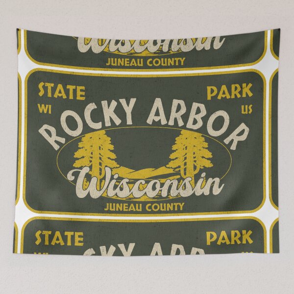 Item preview, Rocky Arbor State Park, Juneau County, Wisconsin, badge design designed and sold by Wanderful-roads.