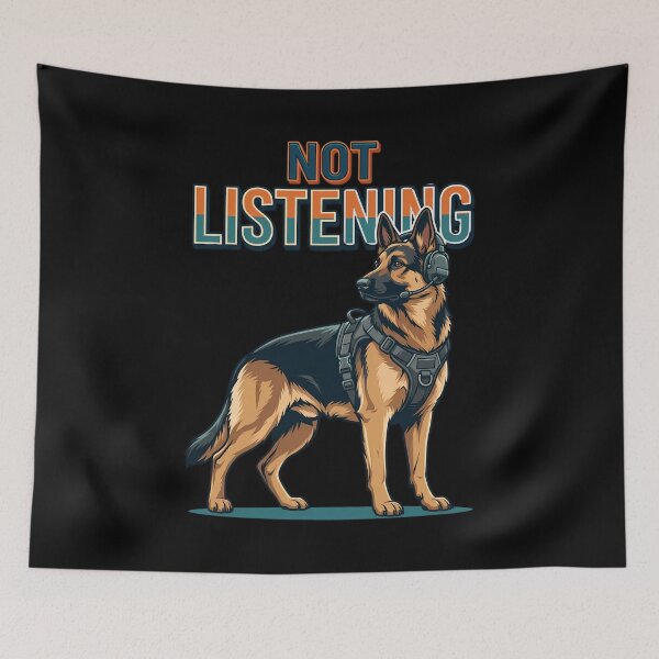 Item preview, Not Listening German Shepherd Selective Hearing Design designed and sold by Tong4130.