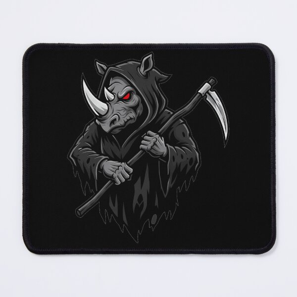 Item preview, Grim Reaper Rhino Scythe Dark Fantasy Mascot designed and sold by k3rstman1.