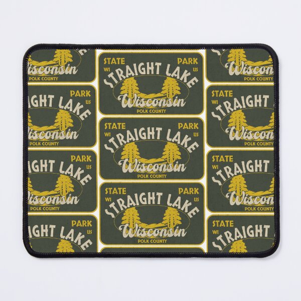 Item preview, Straight Lake State Park, Polk County, Wisconsin, badge design designed and sold by Wanderful-roads.