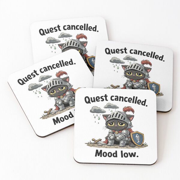 Item preview, Quest Cancelled Mood Low Cat designed and sold by MonkiFlipp.