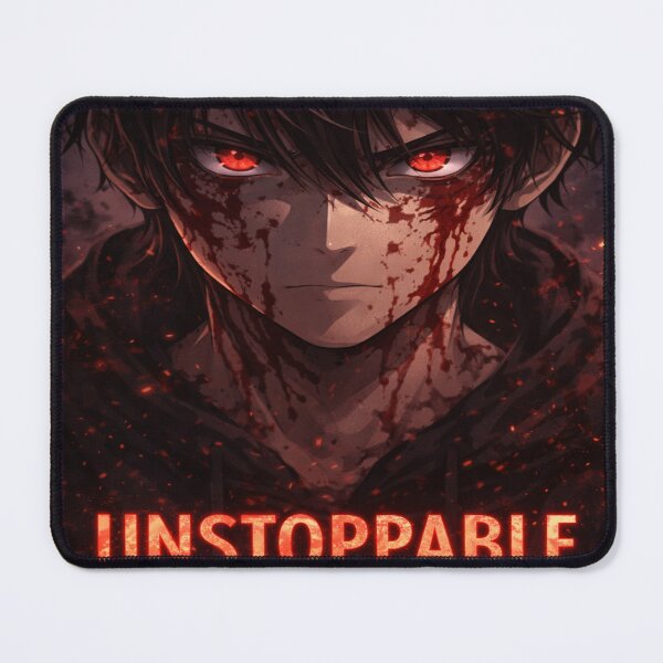 Item preview, Unstoppable – Dark Anime Power Aesthetic Design designed and sold by SSVSTICKERS.