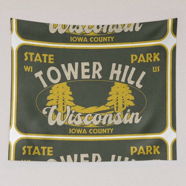 Item preview, Tower Hill State Park, Iowa County, Wisconsin, badge design designed and sold by Wanderful-roads.