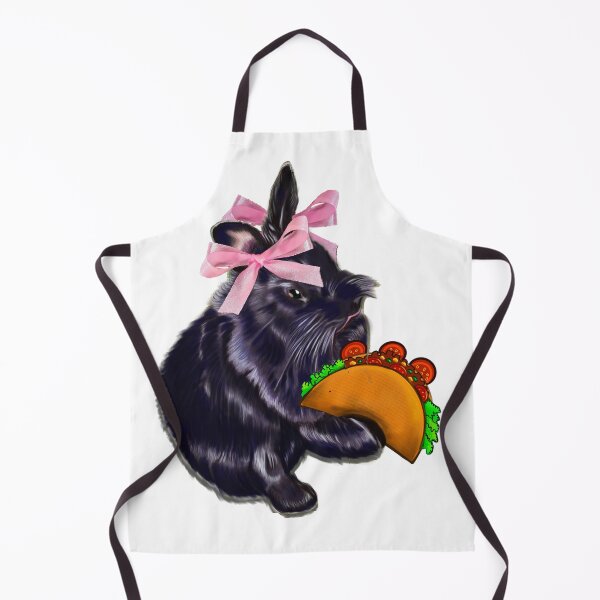 Item preview, Taco Tuesday Black Lionhead Rabbit Pink Bows Coquette Meme designed and sold by Artonmytee.