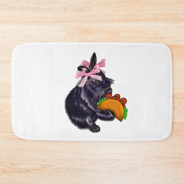 Item preview, Taco Tuesday Black Lionhead Rabbit Pink Bows Coquette Meme designed and sold by Artonmytee.
