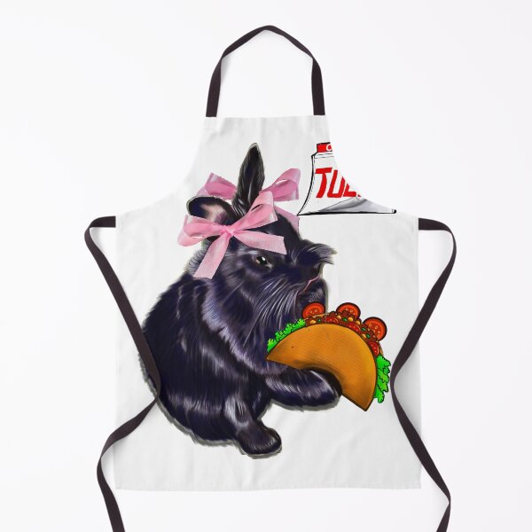 Item preview, Taco Tuesday Black Lionhead Rabbit Pink Bows Coquette Foodie Meme designed and sold by Artonmytee.