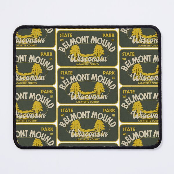 Item preview, Belmont Mound State Park, Lafayette County, Wisconsin, badge design designed and sold by Wanderful-roads.