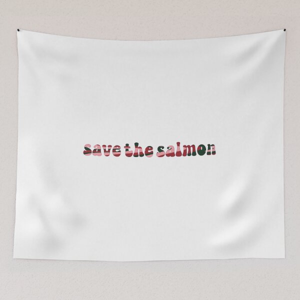 Item preview, Save the Salmon Groovy Slogan designed and sold by coffeepolicy.