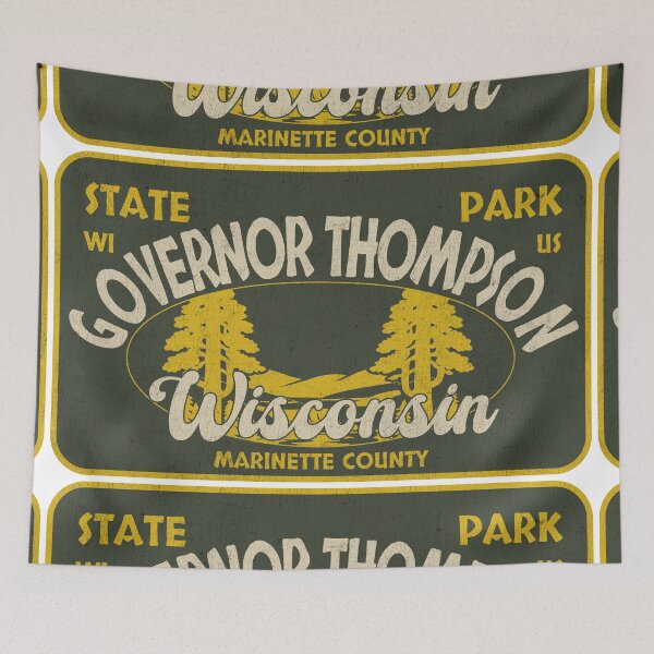 Item preview, Governor Thompson State Park, Marinette County, Wisconsin, badge design designed and sold by Wanderful-roads.