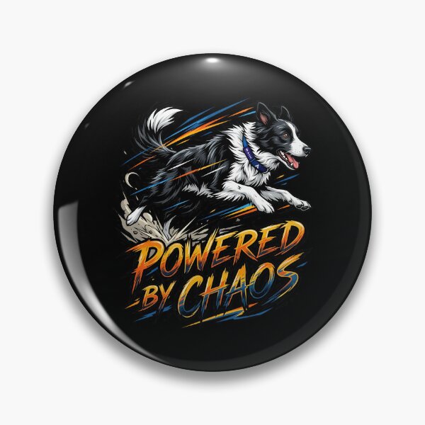 Item preview, Powered By Chaos Border Collie Energy Design designed and sold by Tong4130.