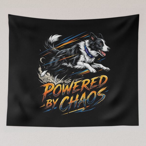 Item preview, Powered By Chaos Border Collie Energy Design designed and sold by Tong4130.