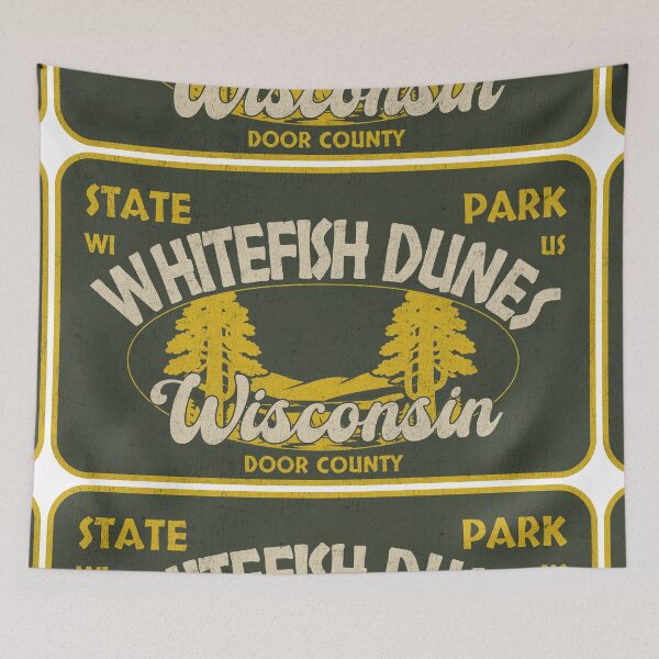 Item preview, Whitefish Dunes State Park, Door County, Wisconsin, badge design designed and sold by Wanderful-roads.