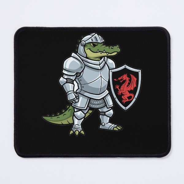 Item preview, Medieval Crocodile Knight with Dragon Shield designed and sold by k3rstman1.