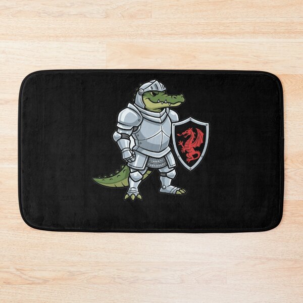 Item preview, Medieval Crocodile Knight with Dragon Shield designed and sold by k3rstman1.