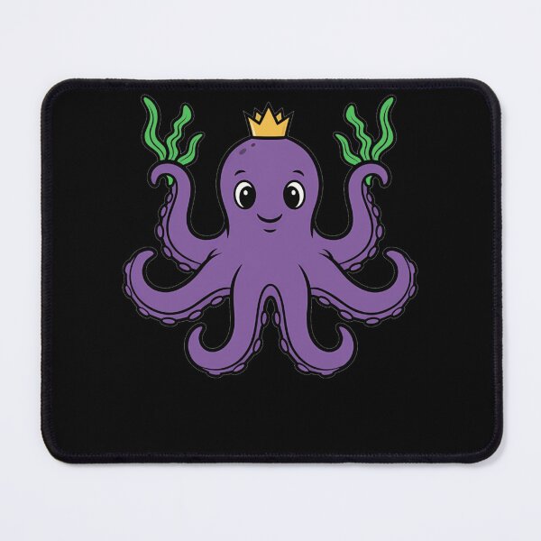 Item preview, Cute Purple Octopus King with Gold Crown designed and sold by k3rstman1.