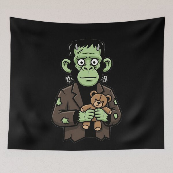 Item preview, Cute Frankenstein Monkey Monster with Teddy Bear designed and sold by k3rstman1.