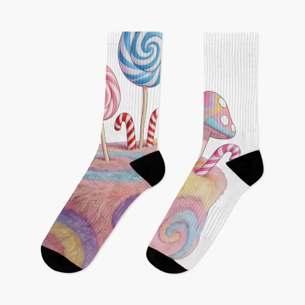 Artikelvorschau, Pastellfarbenes, psychedelisches Bonbonland-Fell entworfen und verkauft von Hen-C-Art.