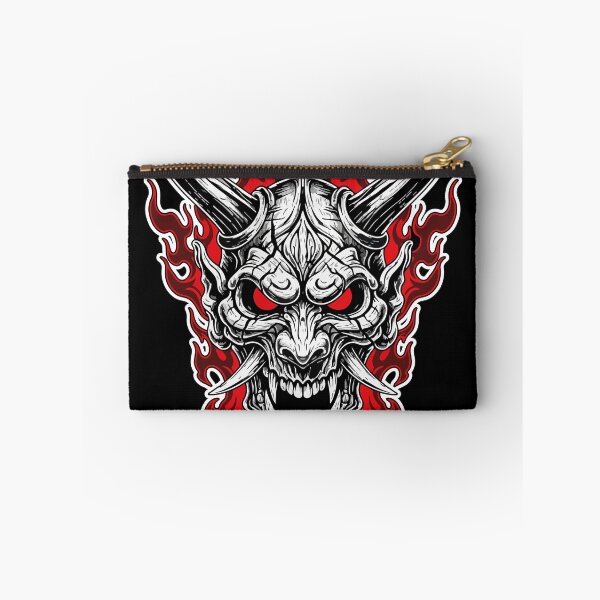 Item preview, Oni Mask Hell on Rock Red Black Portrait designed and sold by PixelStudioBe.