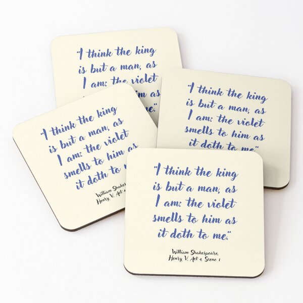 Item preview, Lit Shakespeare Quote from Henry the Fifth designed and sold by CharlottePlaceArt.