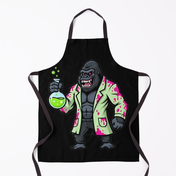 Item preview, Gorilla Mad Scientist In Lab Coat Cartoon designed and sold by k3rstman1.