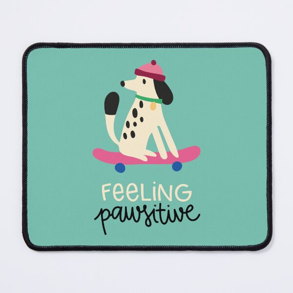 Item preview, Feeling pawsitive in Mint designed and sold by hamburgerliebe.