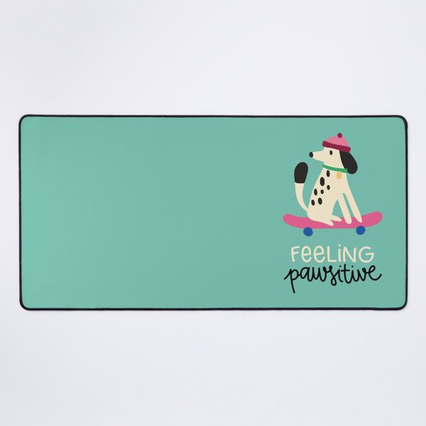 Item preview, Feeling pawsitive in Mint designed and sold by hamburgerliebe.