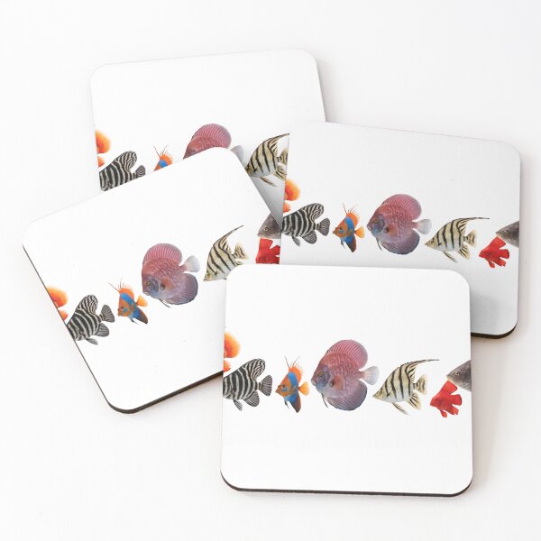Item preview, A group of colorful fish on transparent background designed and sold by Creative88Art.
