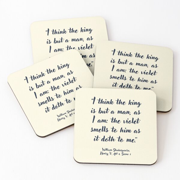 Item preview, Lit Shakespeare Quote from Henry the Fifth designed and sold by CharlottePlaceArt.