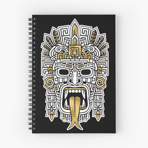 Item preview, Mayan Inca Mask Gold and White Tribal Totem designed and sold by PixelStudioBe.