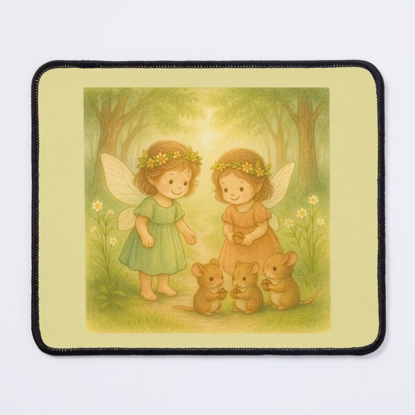 Item preview, Woodland Fairies Sharing Acorns – Sweet Storybook T-Shirt for Kids designed and sold by FunscapeHQ.