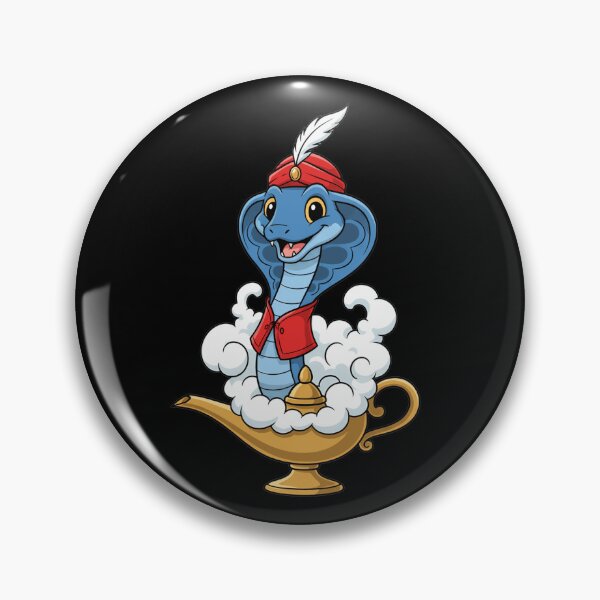 Item preview, Cute Blue Cobra Genie In Magic Lamp designed and sold by k3rstman1.