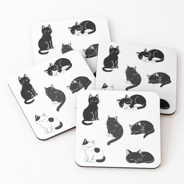 Item preview, Sleeping Cats Set Cute Kawaii Cat Nap Collection designed and sold by Meow-Attitude.