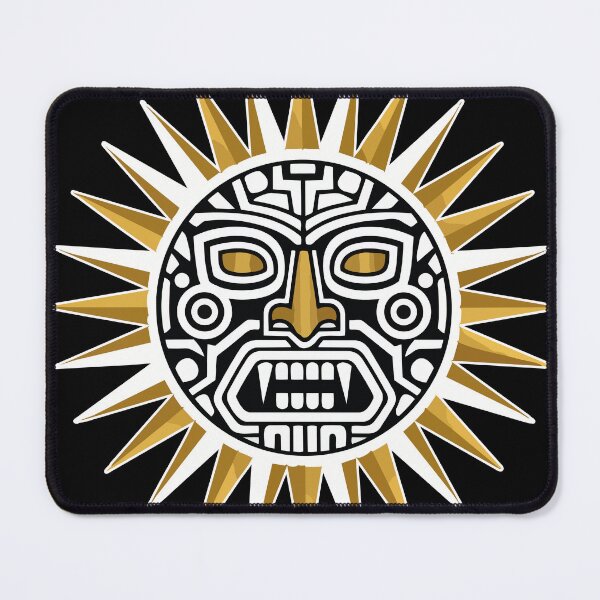 Item preview, Mayan Sun, Inca, Gold and White Totem, Deity designed and sold by PixelStudioBe.