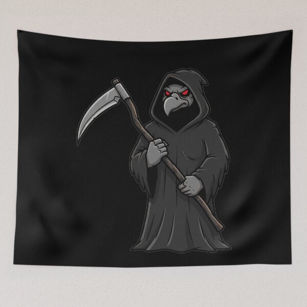 Item preview, Gothic Crow Grim Reaper With Scythe designed and sold by k3rstman1.