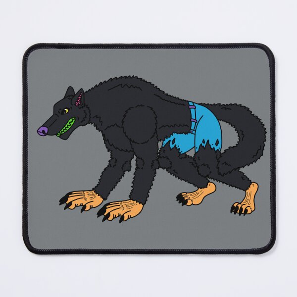 Item preview, Black Light Inspired Werewolf designed and sold by ThatWeirdWerewolf .