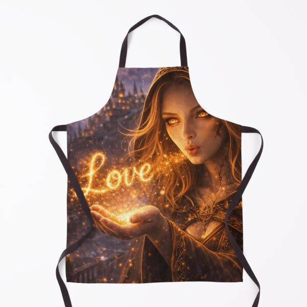 Item preview, Fire Sorceress Blowing Magic Love Fantasy Art designed and sold by KnitOfShadoF.