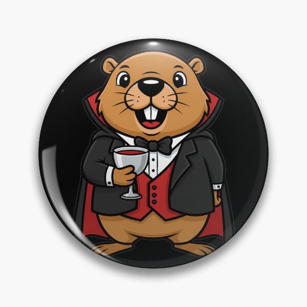Item preview, Spooky Vampire Groundhog Dracula Halloween Cartoon designed and sold by k3rstman1.