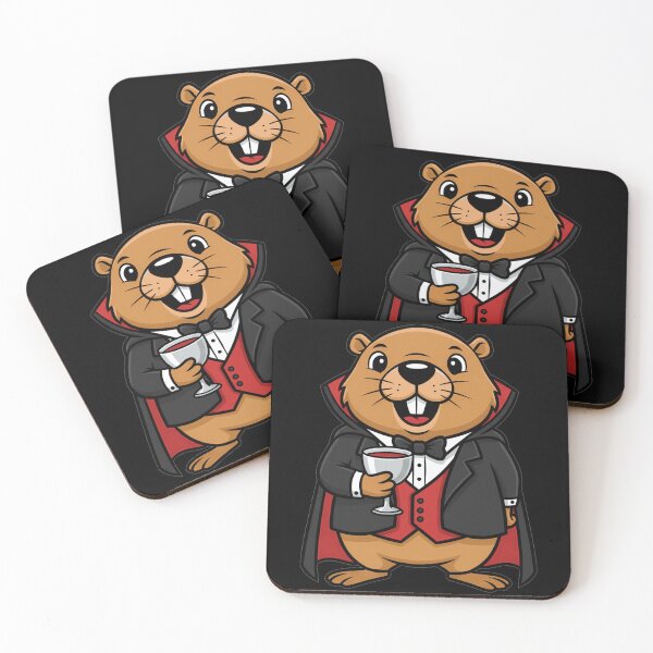 Item preview, Spooky Vampire Groundhog Dracula Halloween Cartoon designed and sold by k3rstman1.