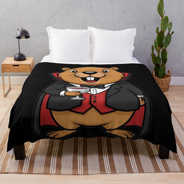 Item preview, Spooky Vampire Groundhog Dracula Halloween Cartoon designed and sold by k3rstman1.