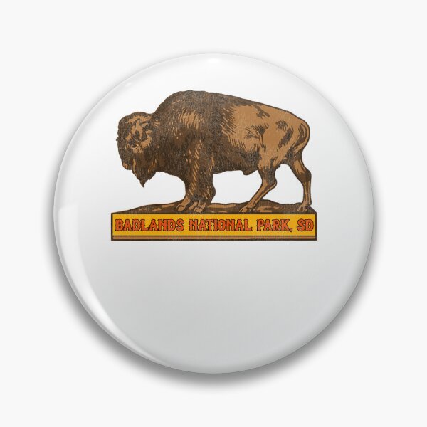 Item preview, Badlands National Park Vintage Buffalo Souvenir designed and sold by AbhayT.