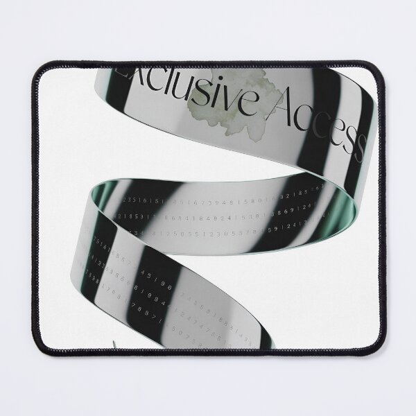 Item preview, A shiny silver wristband with Exclusive Access text on transparent background designed and sold by Creative88Art.